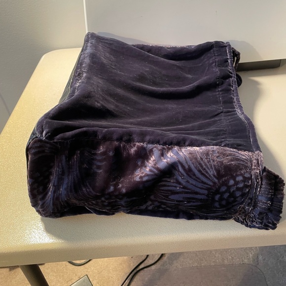 NEW Handmade BLUE GRAY Silk Velvet Bag, Tote, Hobo, Handbag, Upcycled, Party - Picture 9 of 11